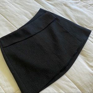 Black textured Mini Skirt Small